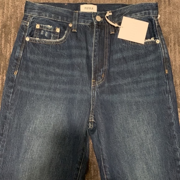 Pistola Cassie Crop Straight Leg Jeans - Picture 4 of 7